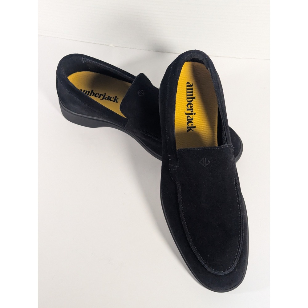 Amberjack Loafer Midnight Suede Black Mens Shoes Size 10 M Portugal